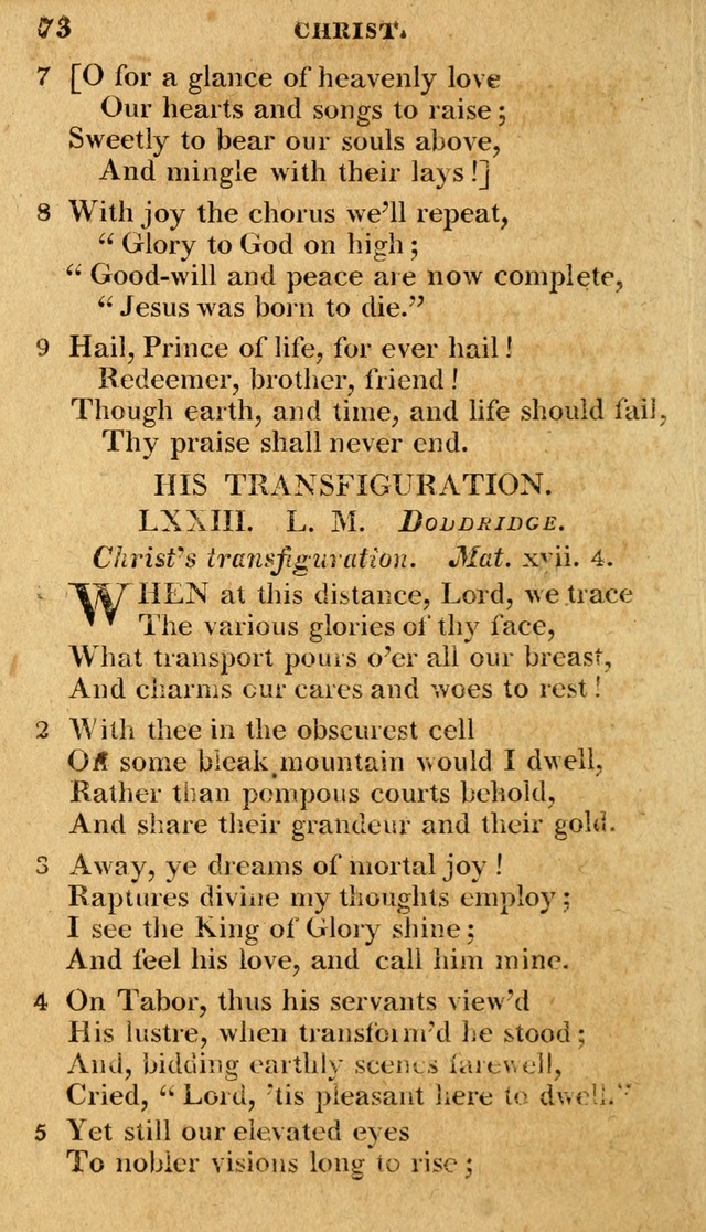 A Selection of Hymns and Spiritual Songs: in two parts, part I. containing the hymns; part II. containing the songs...(3rd ed. corr. and enl. by author) page 49