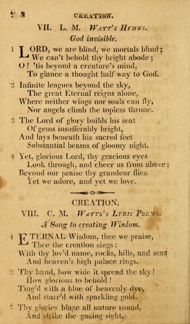 A Selection of Hymns and Spiritual Songs: in two parts, part I. containing the hymns; part II. containing the songs...(3rd ed. corr. and enl. by author) page 7