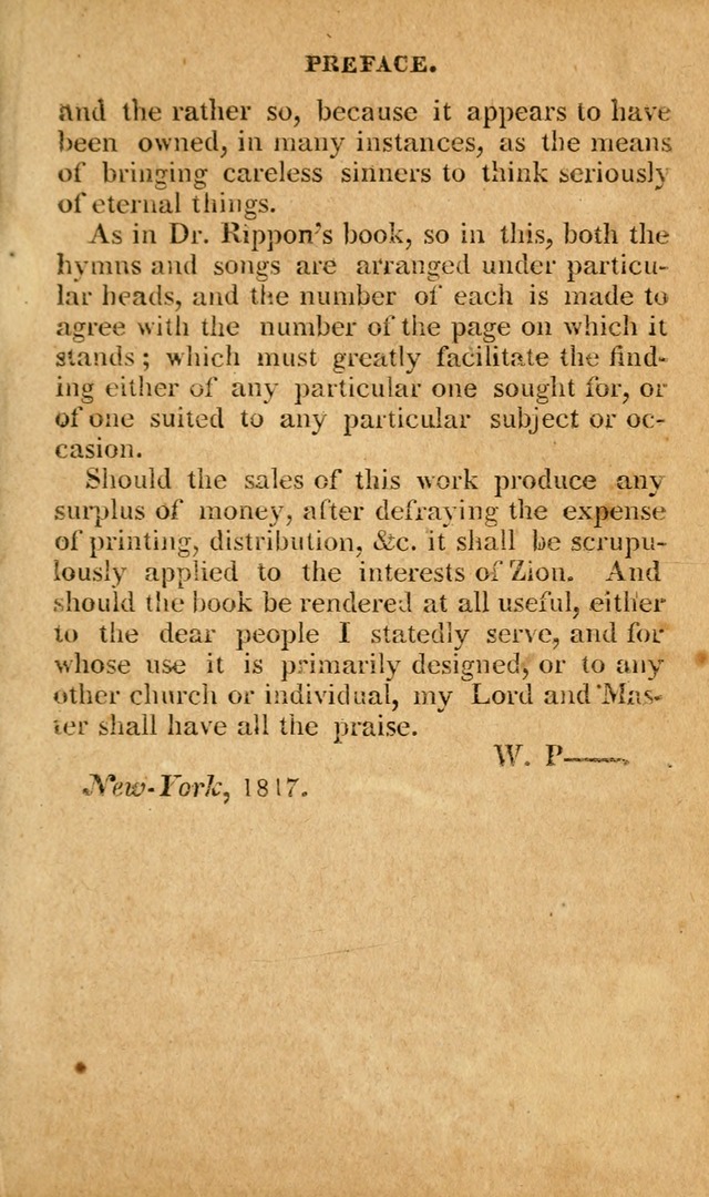 A Selection of Hymns and Spiritual Songs: in two parts, part I. containing the hymns; part II. containing the songs...(3rd ed. corr. and enl. by author) page xiii