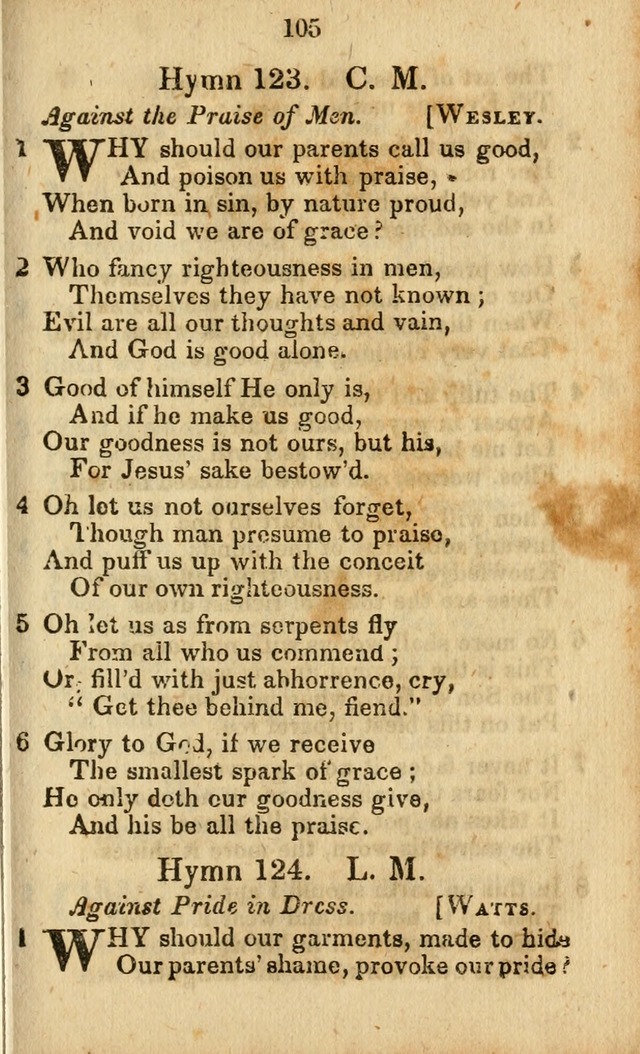 Selection of Hymns for the Sunday School Union of the Methodist Episcopal Church page 105