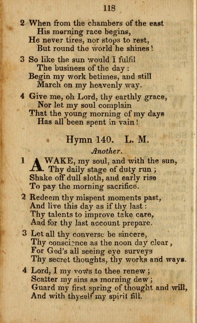 Selection of Hymns for the Sunday School Union of the Methodist Episcopal Church page 118