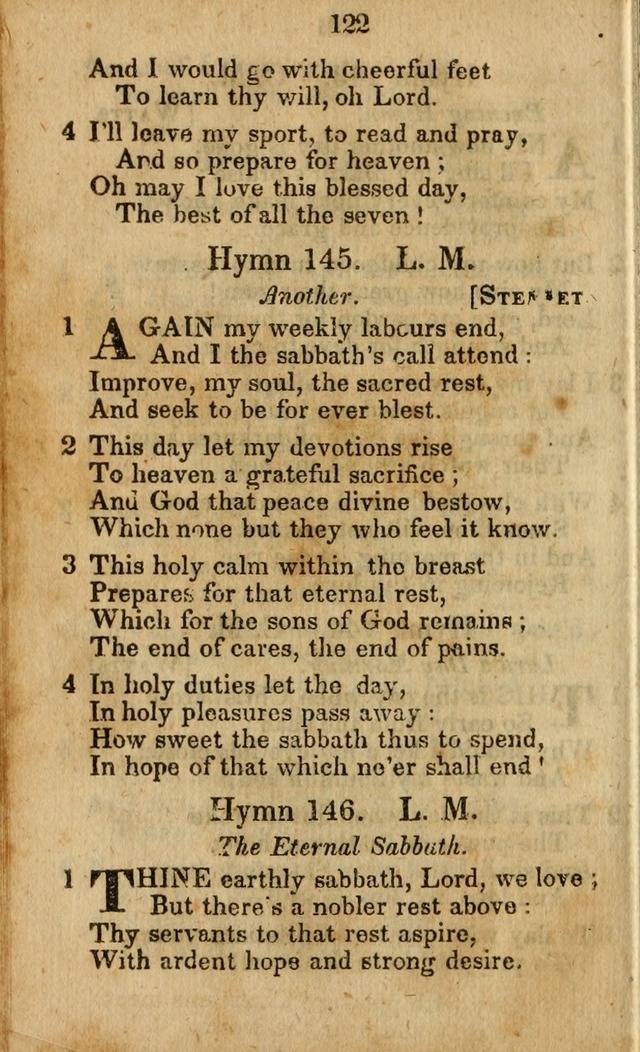 Selection of Hymns for the Sunday School Union of the Methodist Episcopal Church page 122