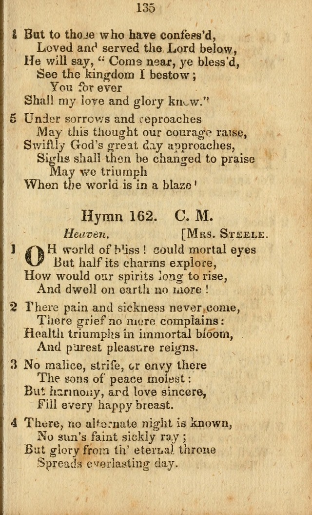 Selection of Hymns for the Sunday School Union of the Methodist Episcopal Church page 135