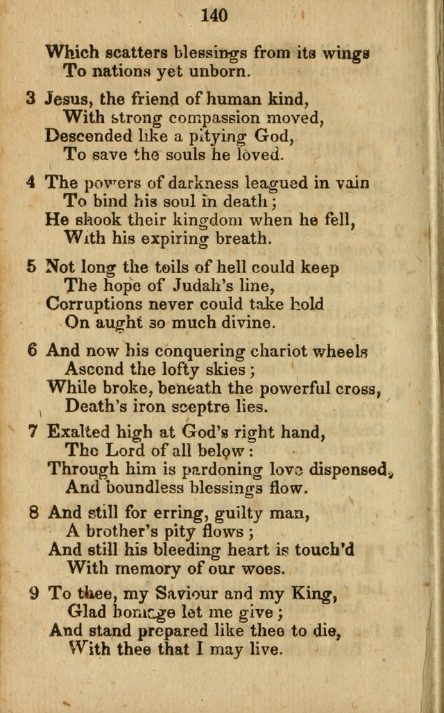 Selection of Hymns for the Sunday School Union of the Methodist Episcopal Church page 140