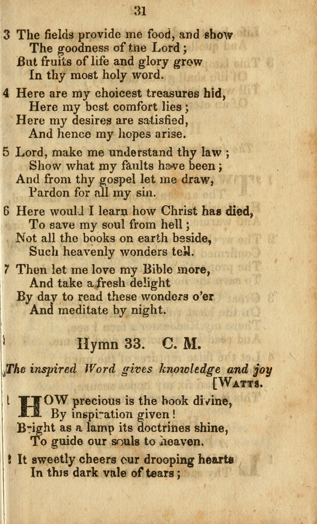 Selection of Hymns for the Sunday School Union of the Methodist Episcopal Church page 31