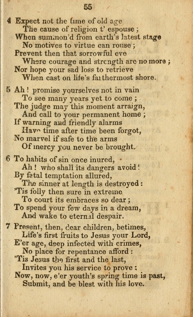 Selection of Hymns for the Sunday School Union of the Methodist Episcopal Church page 55