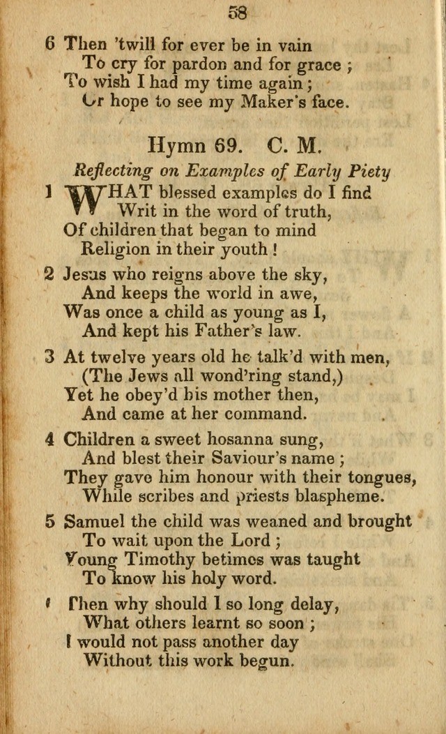 Selection of Hymns for the Sunday School Union of the Methodist Episcopal Church page 58