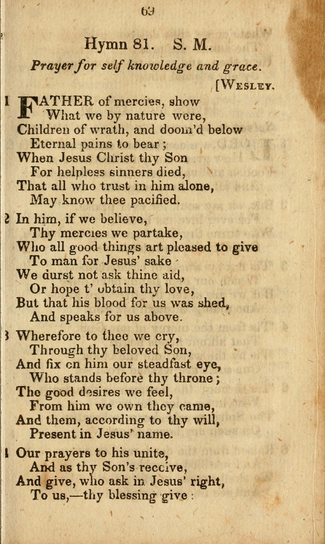 Selection of Hymns for the Sunday School Union of the Methodist Episcopal Church page 69