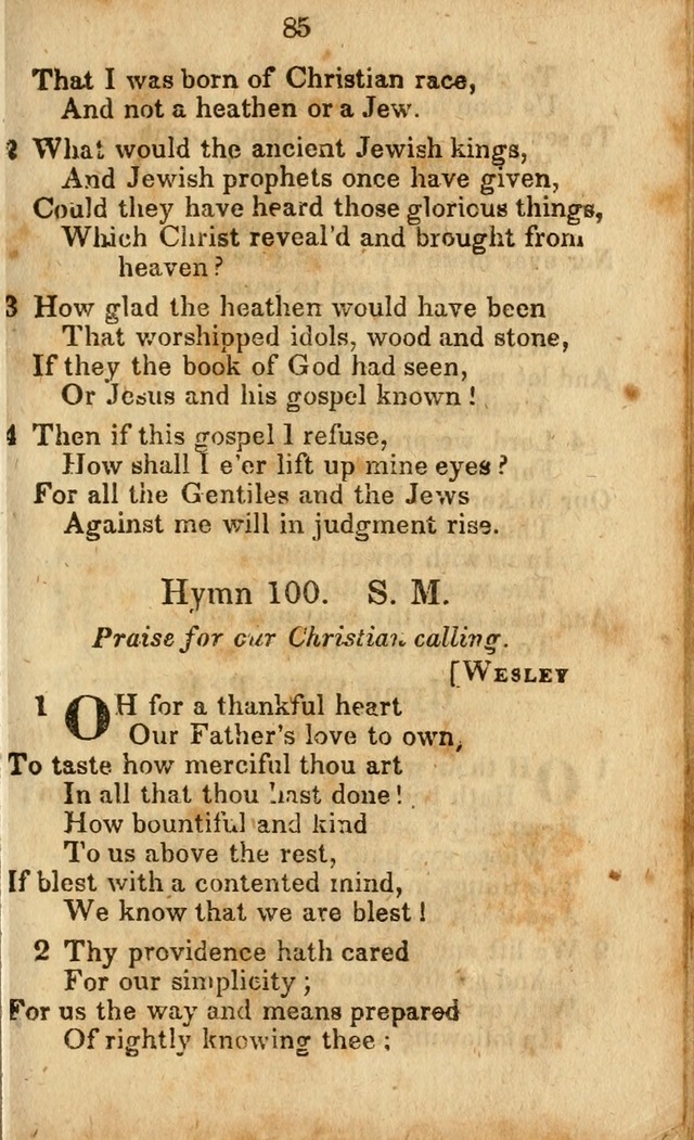 Selection of Hymns for the Sunday School Union of the Methodist Episcopal Church page 85