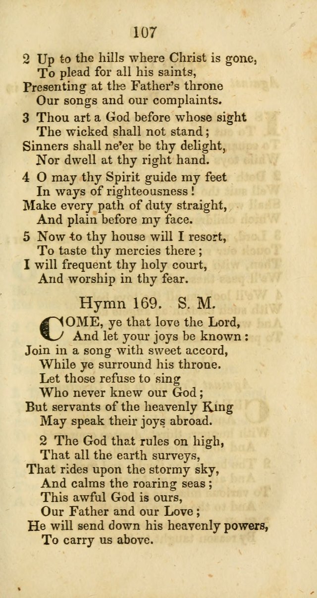 Selection of Hymns for the Sunday School Union of the Methodist Episcopal Church page 107