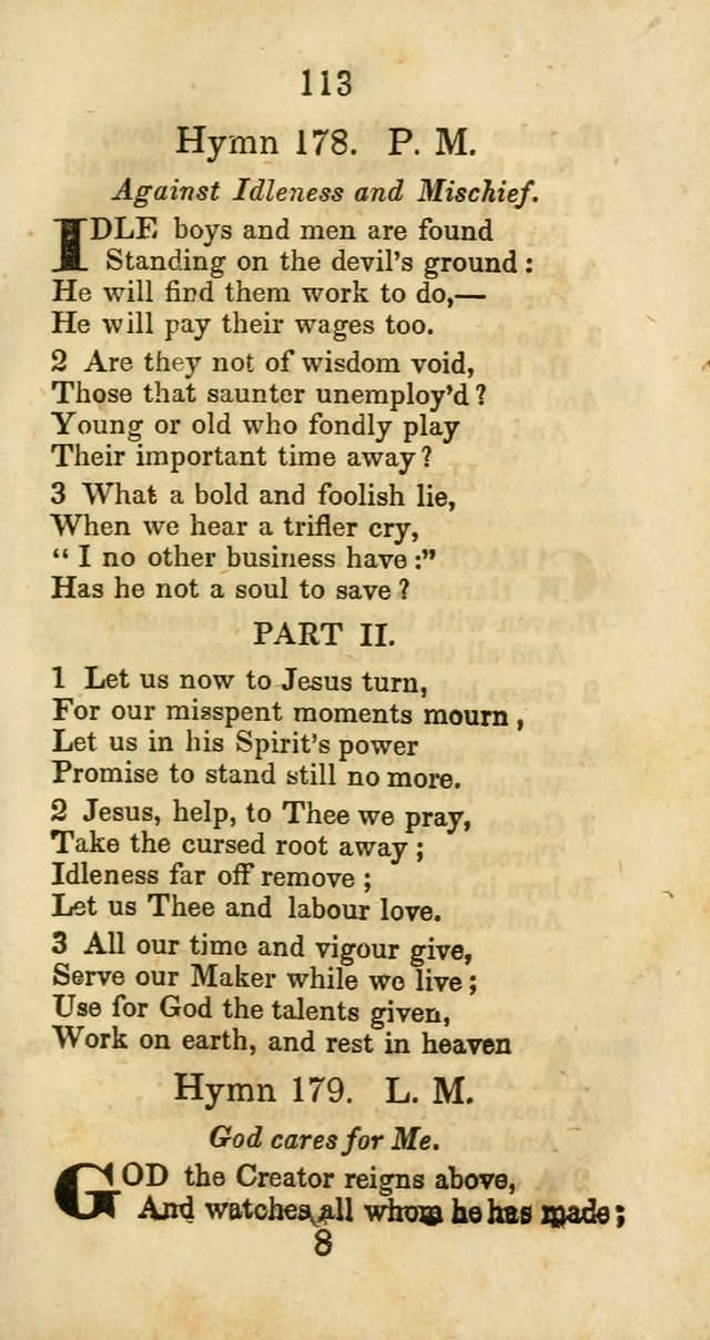 Selection of Hymns for the Sunday School Union of the Methodist Episcopal Church page 113