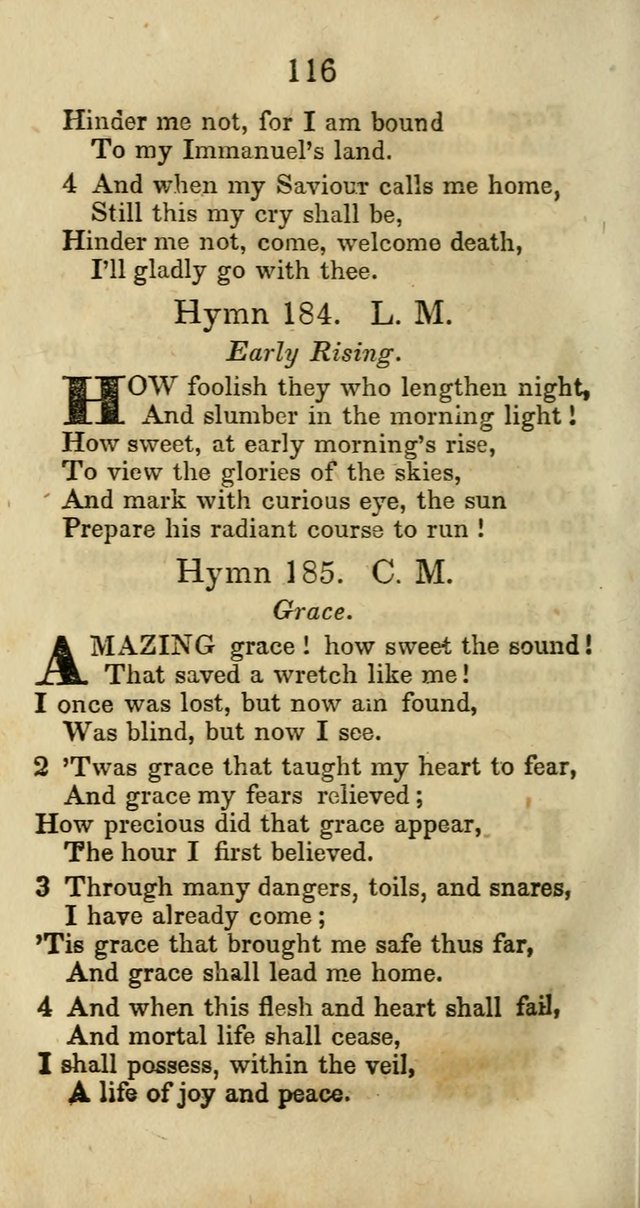 Selection of Hymns for the Sunday School Union of the Methodist Episcopal Church page 116