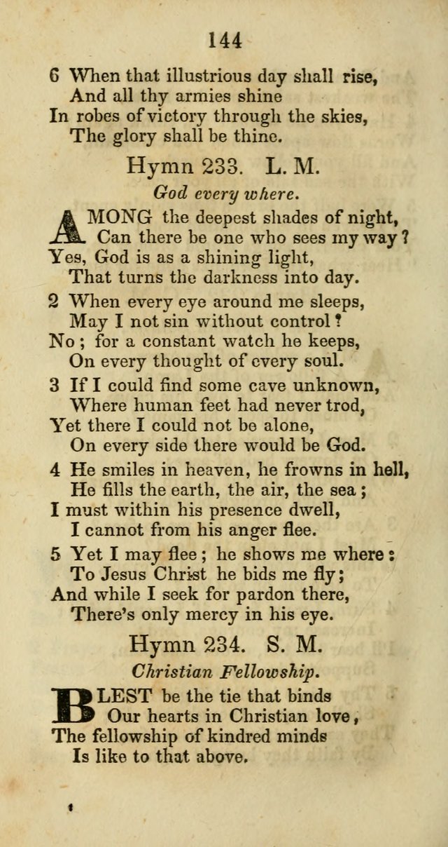 Selection of Hymns for the Sunday School Union of the Methodist Episcopal Church page 144