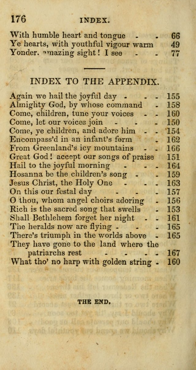 Selection of Hymns for the Sunday School Union of the Methodist Episcopal Church page 176