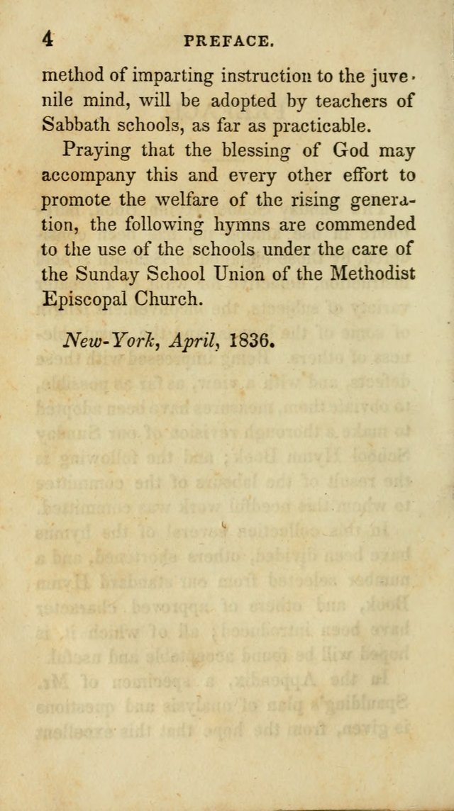 Selection of Hymns for the Sunday School Union of the Methodist Episcopal Church page 4