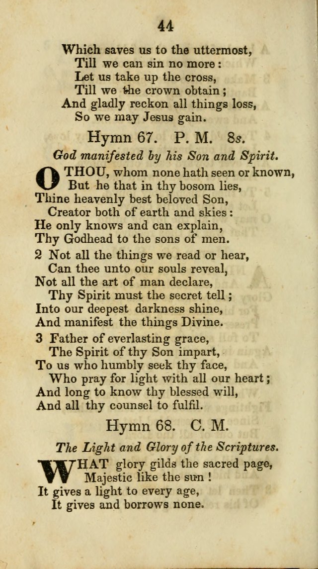 Selection of Hymns for the Sunday School Union of the Methodist Episcopal Church page 44