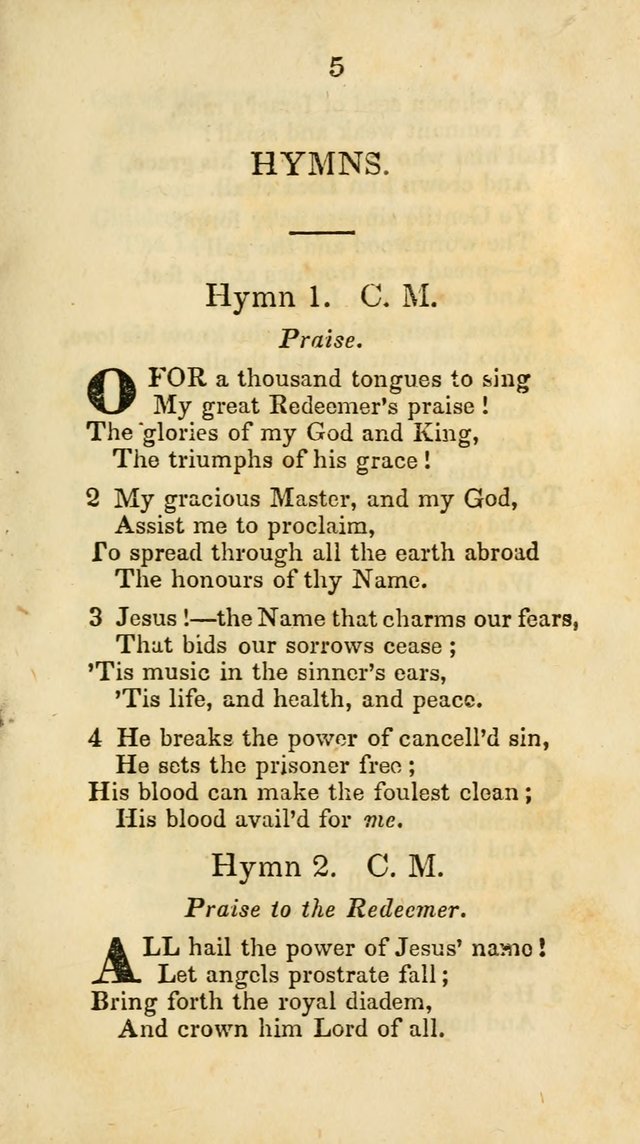 Selection of Hymns for the Sunday School Union of the Methodist Episcopal Church page 5