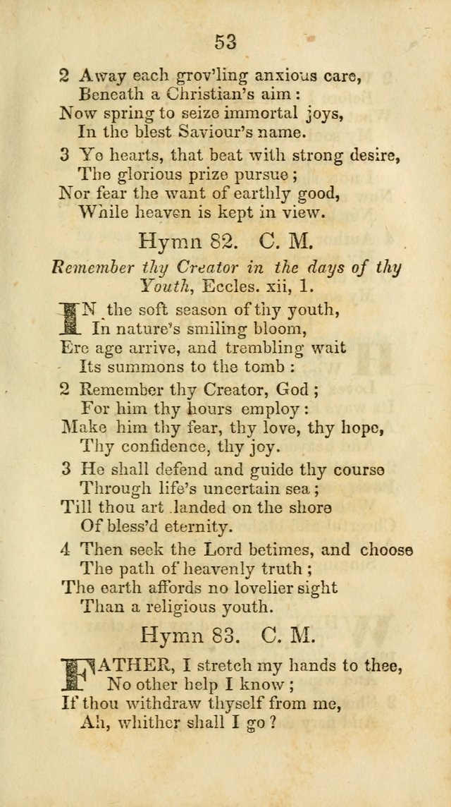 Selection of Hymns for the Sunday School Union of the Methodist Episcopal Church page 53