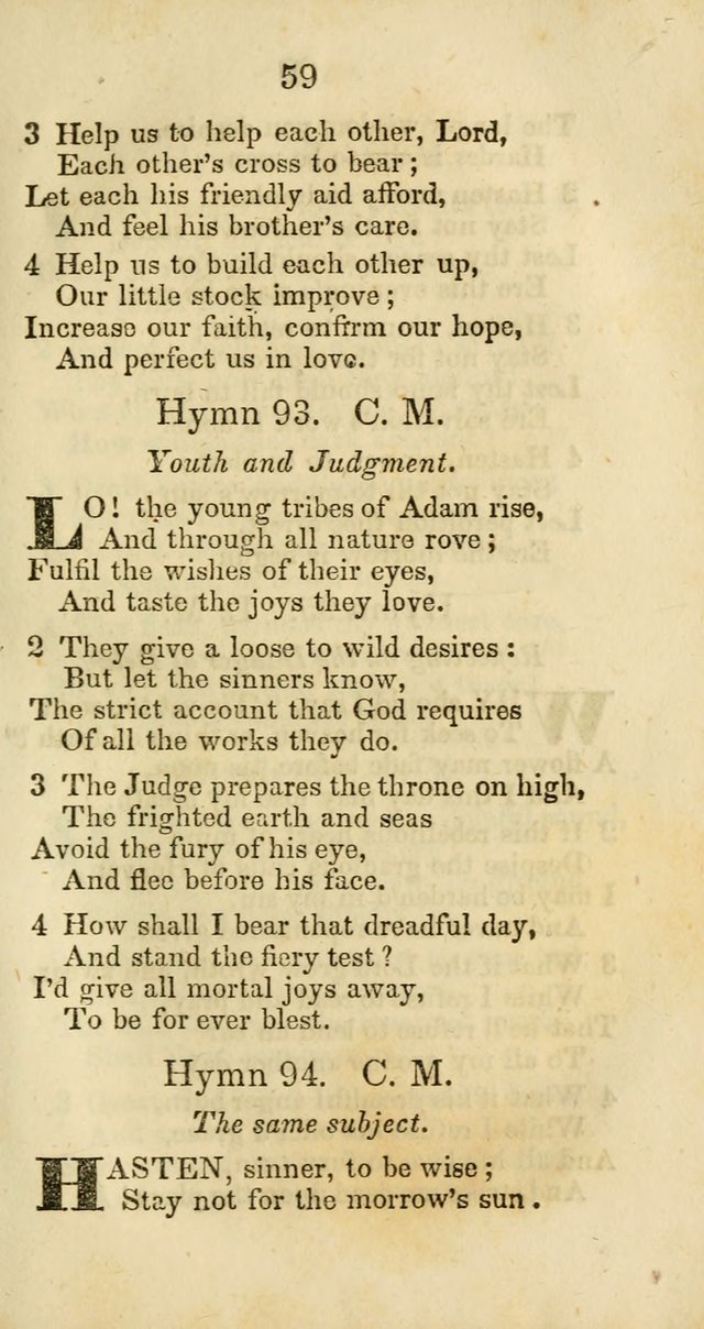 Selection of Hymns for the Sunday School Union of the Methodist Episcopal Church page 59