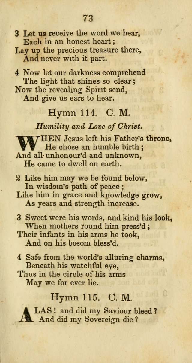 Selection of Hymns for the Sunday School Union of the Methodist Episcopal Church page 73