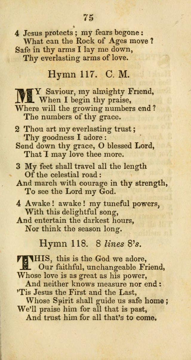 Selection of Hymns for the Sunday School Union of the Methodist Episcopal Church page 75