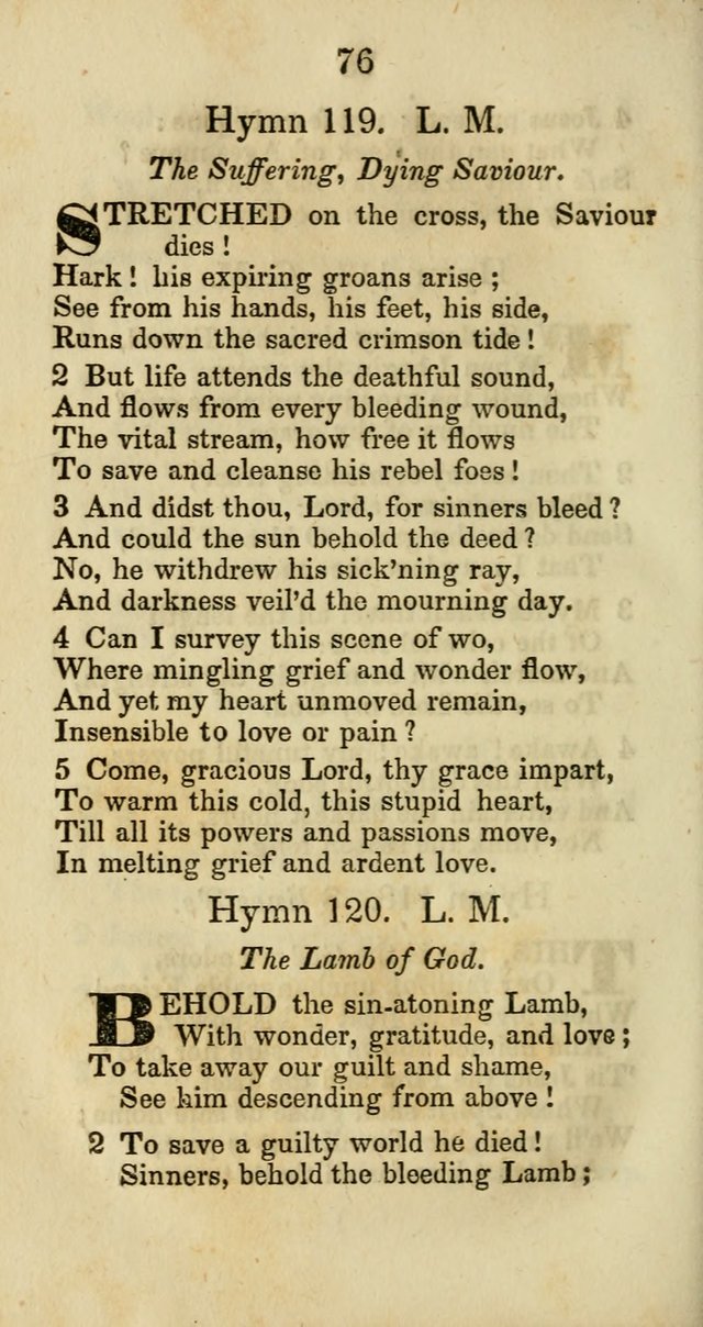 Selection of Hymns for the Sunday School Union of the Methodist Episcopal Church page 76