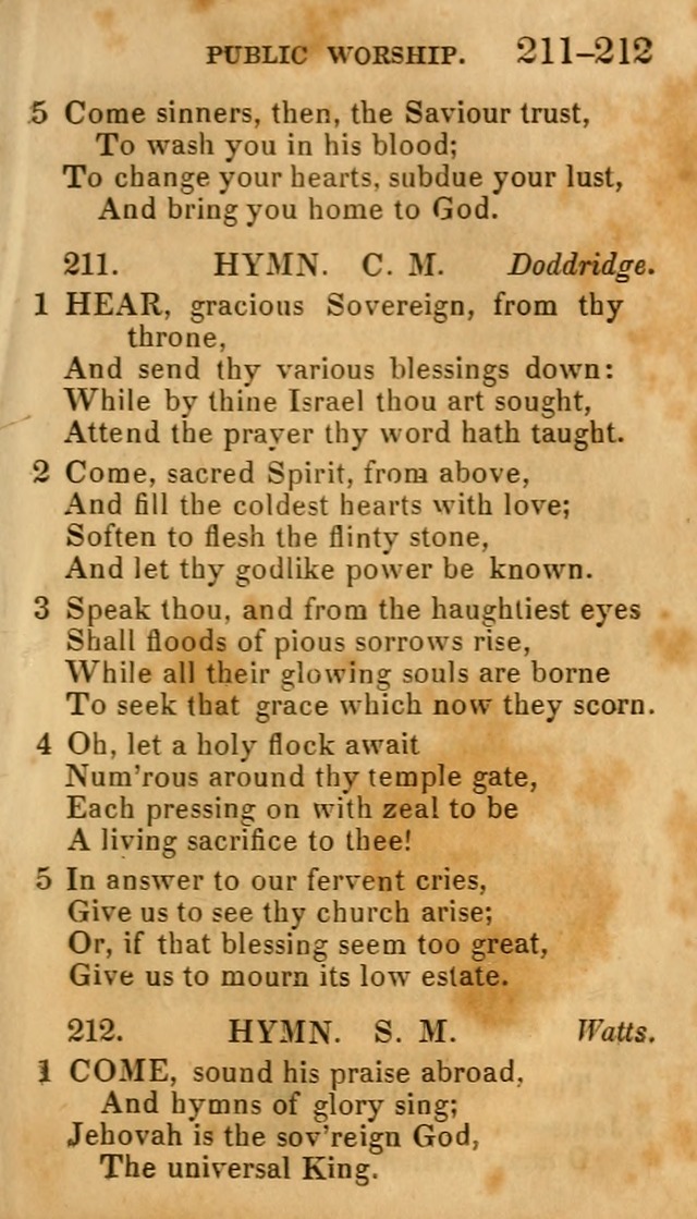 Social Hymns, and Spiritual Songs: adapted to private and public worship, selected from various authors page 147