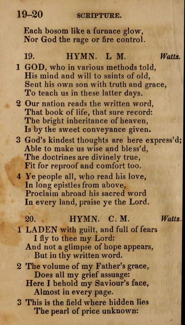 Social Hymns, and Spiritual Songs: adapted to private and public worship, selected from various authors page 20