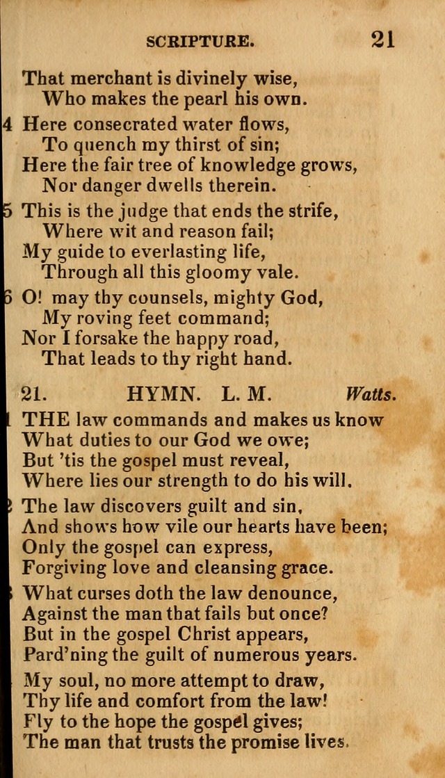 Social Hymns, and Spiritual Songs: adapted to private and public worship, selected from various authors page 21