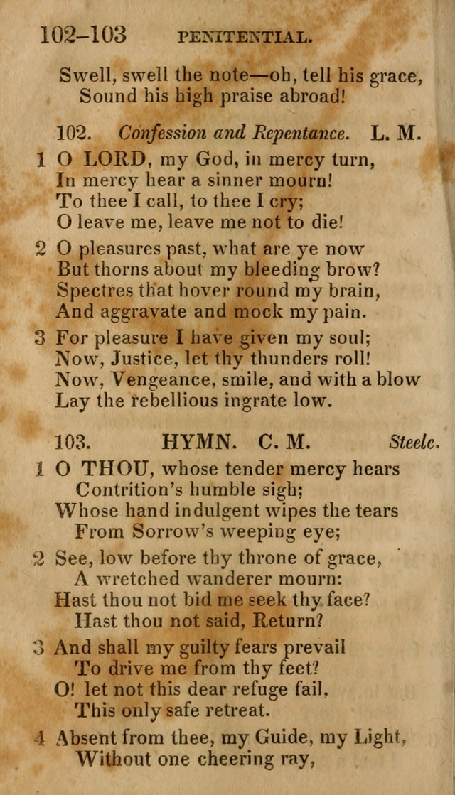 Social Hymns, and Spiritual Songs: adapted to private and public worship, selected from various authors page 76