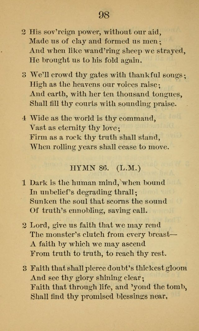 Sacred Hymns and Spiritual Songs, for the Church of Jesus Christ of Latter-Day Saints. (14th ed.) page 101