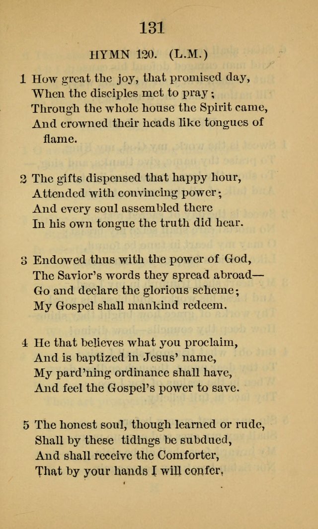 Sacred Hymns and Spiritual Songs, for the Church of Jesus Christ of Latter-Day Saints. (14th ed.) page 134