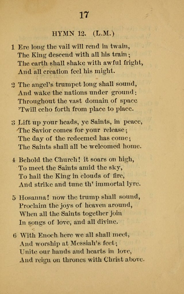 Sacred Hymns and Spiritual Songs, for the Church of Jesus Christ of Latter-Day Saints. (14th ed.) page 20