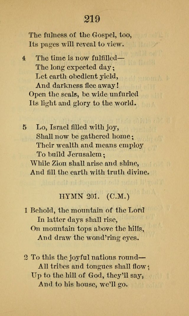 Sacred Hymns and Spiritual Songs, for the Church of Jesus Christ of Latter-Day Saints. (14th ed.) page 222