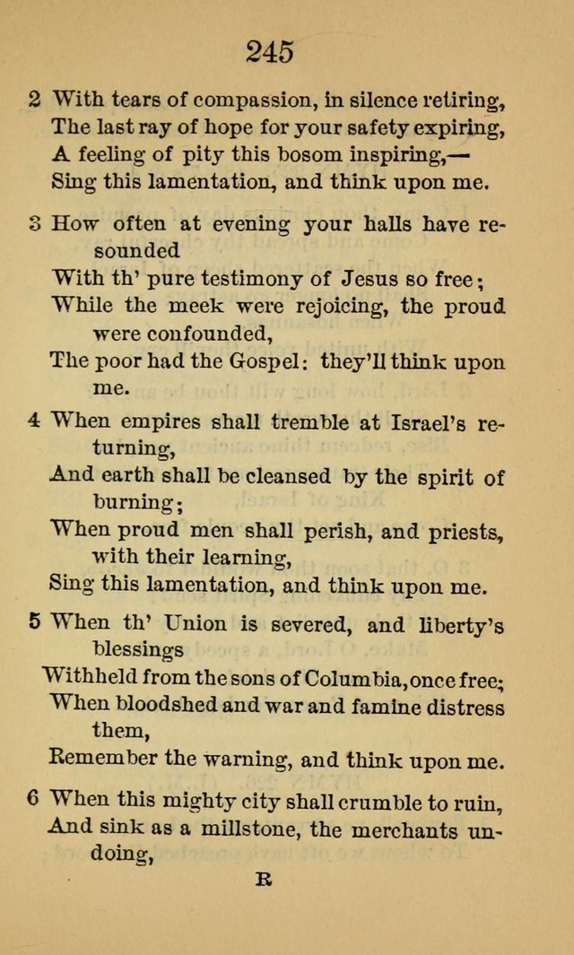 Sacred Hymns and Spiritual Songs, for the Church of Jesus Christ of Latter-Day Saints. (14th ed.) page 248