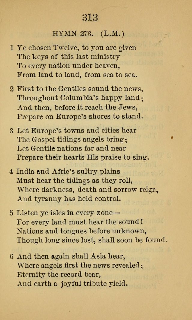 Sacred Hymns and Spiritual Songs, for the Church of Jesus Christ of Latter-Day Saints. (14th ed.) page 316