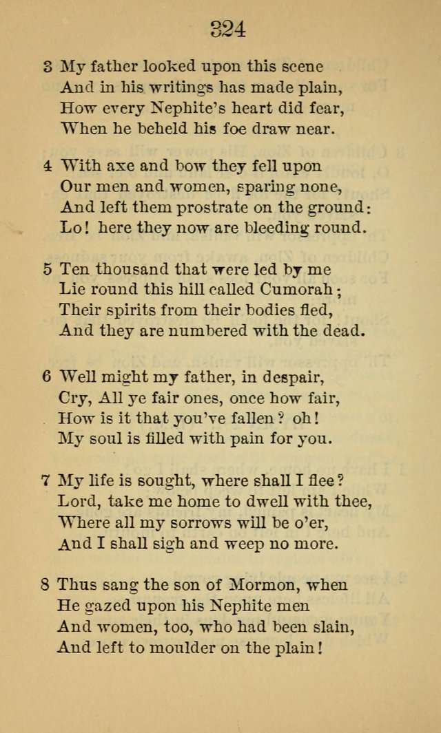 Sacred Hymns and Spiritual Songs, for the Church of Jesus Christ of Latter-Day Saints. (14th ed.) page 327