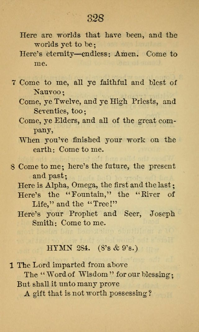 Sacred Hymns and Spiritual Songs, for the Church of Jesus Christ of Latter-Day Saints. (14th ed.) page 331