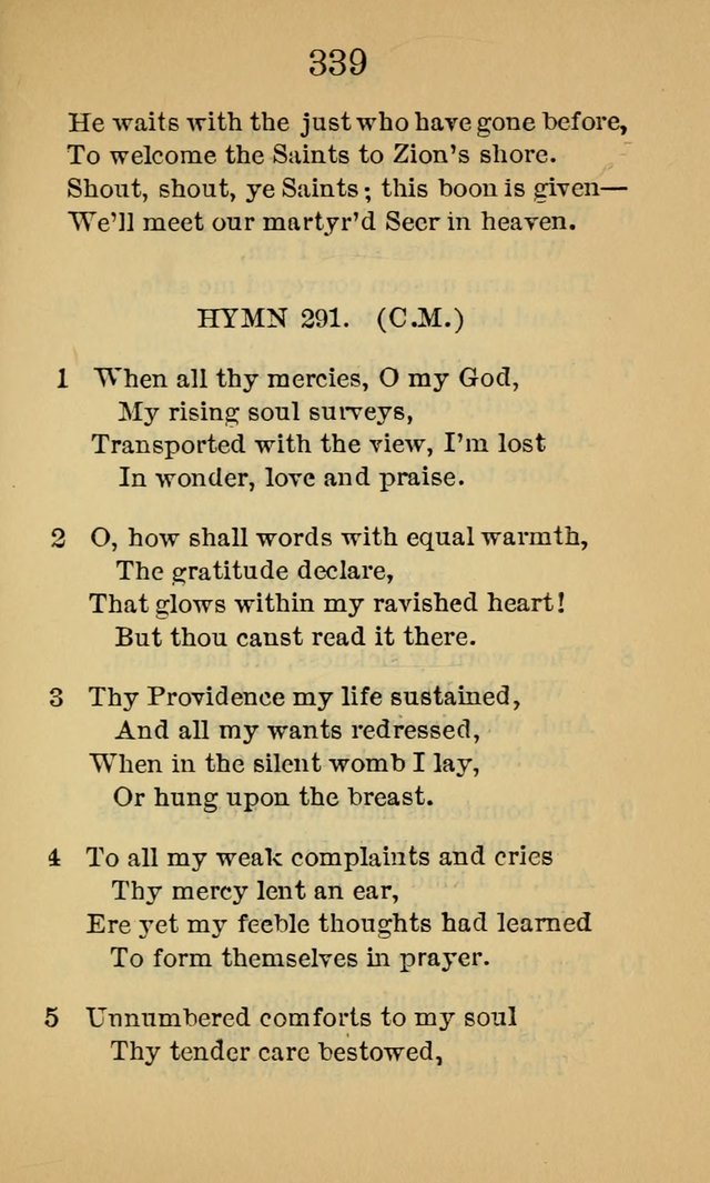 Sacred Hymns and Spiritual Songs, for the Church of Jesus Christ of Latter-Day Saints. (14th ed.) page 342