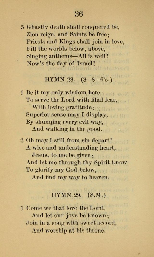 Sacred Hymns and Spiritual Songs, for the Church of Jesus Christ of Latter-Day Saints. (14th ed.) page 39