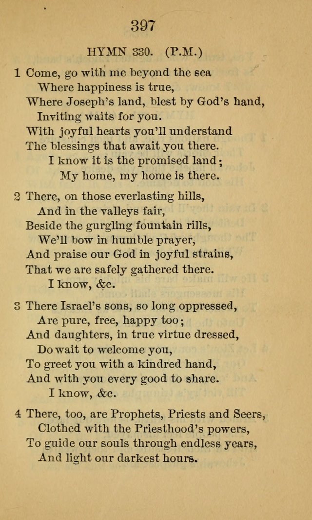 Sacred Hymns and Spiritual Songs, for the Church of Jesus Christ of Latter-Day Saints. (14th ed.) page 400