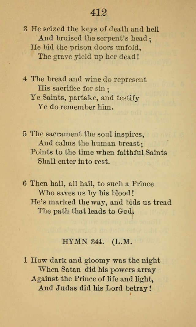 Sacred Hymns and Spiritual Songs, for the Church of Jesus Christ of Latter-Day Saints. (14th ed.) page 415