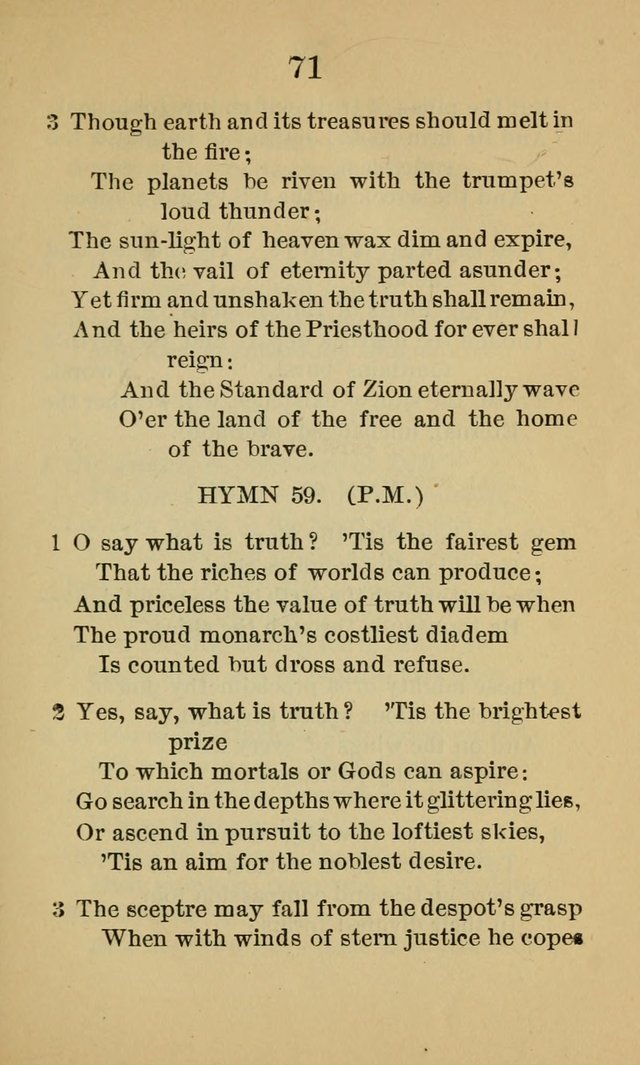 Sacred Hymns and Spiritual Songs, for the Church of Jesus Christ of Latter-Day Saints. (14th ed.) page 74