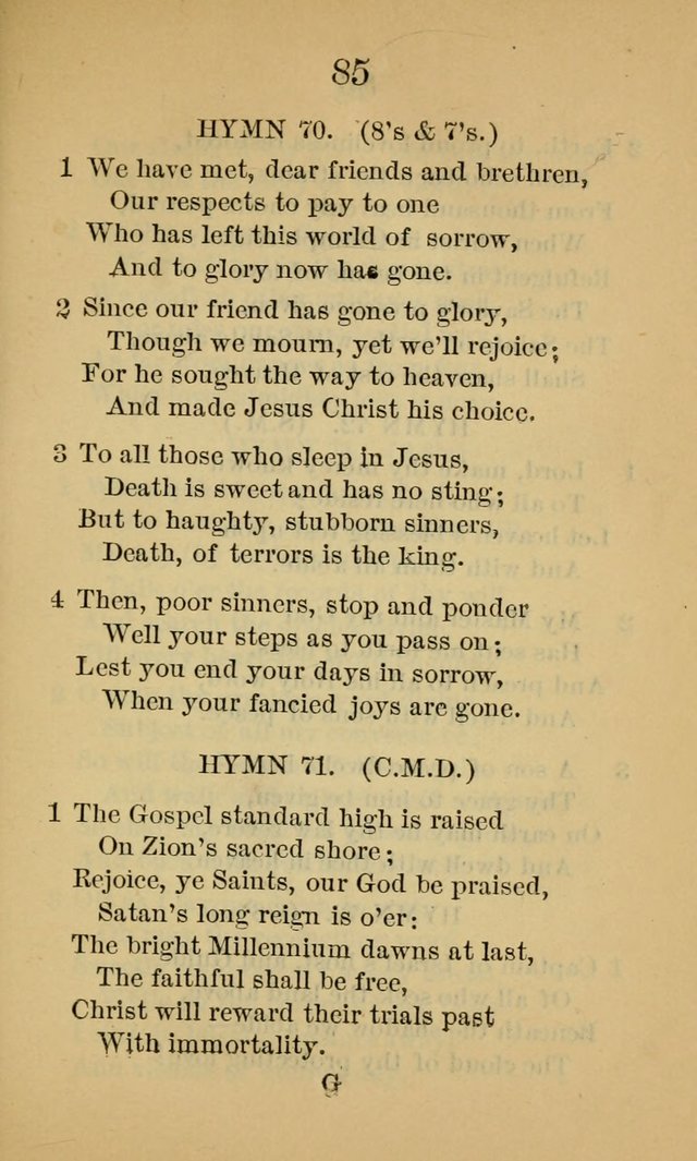 Sacred Hymns and Spiritual Songs, for the Church of Jesus Christ of Latter-Day Saints. (14th ed.) page 88