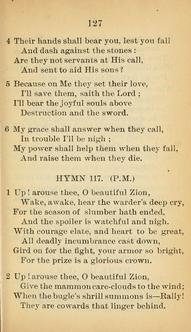 Sacred Hymns and Spiritual Songs for the Church of Jesus Christ of Latter-Day Saints (20th ed.) page 127