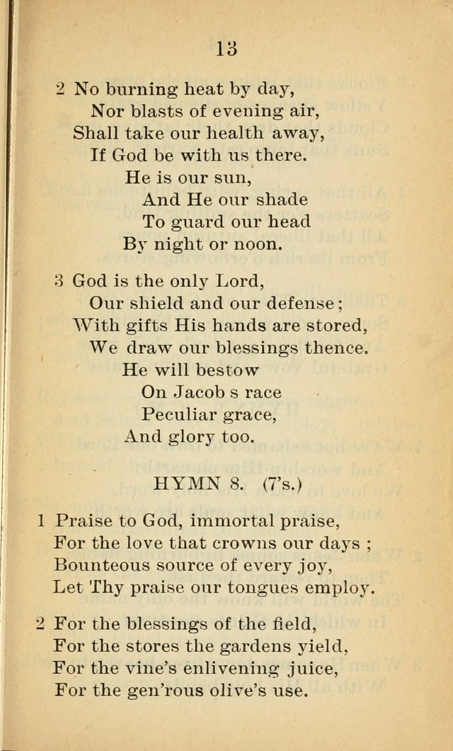 Sacred Hymns and Spiritual Songs for the Church of Jesus Christ of Latter-Day Saints (20th ed.) page 13