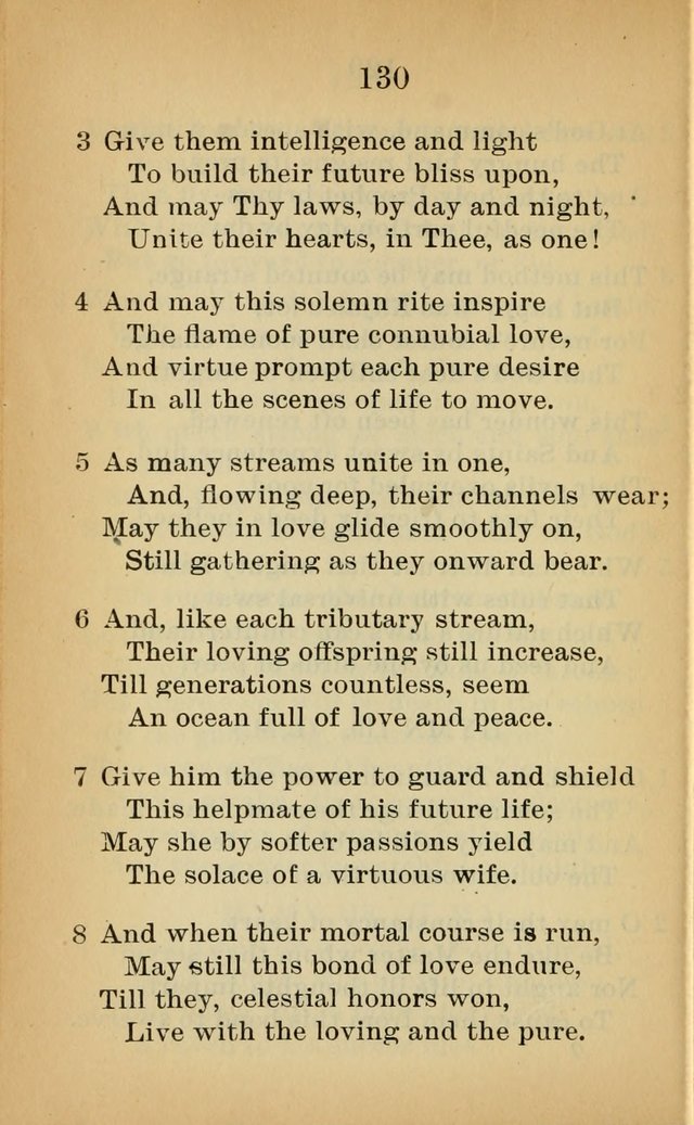 Sacred Hymns and Spiritual Songs for the Church of Jesus Christ of Latter-Day Saints (20th ed.) page 130