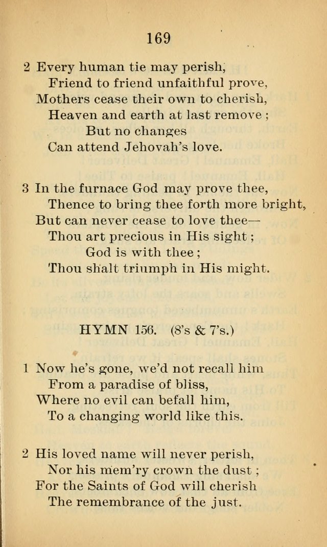 Sacred Hymns and Spiritual Songs for the Church of Jesus Christ of Latter-Day Saints (20th ed.) page 169