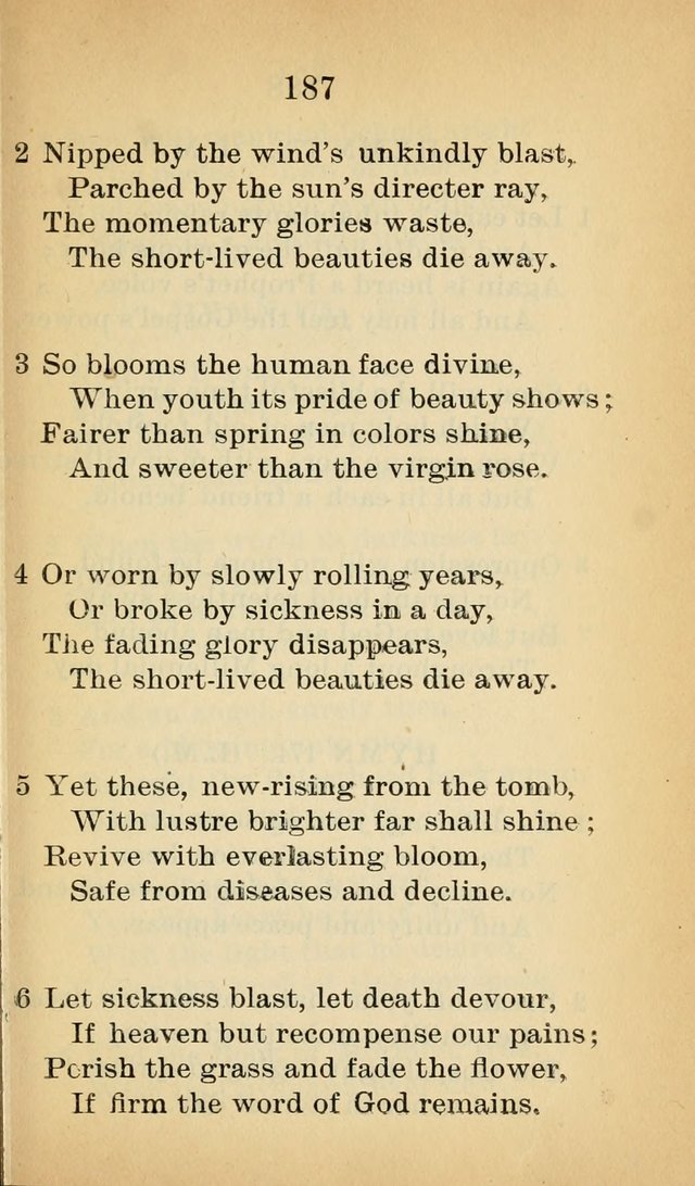 Sacred Hymns and Spiritual Songs for the Church of Jesus Christ of Latter-Day Saints (20th ed.) page 187