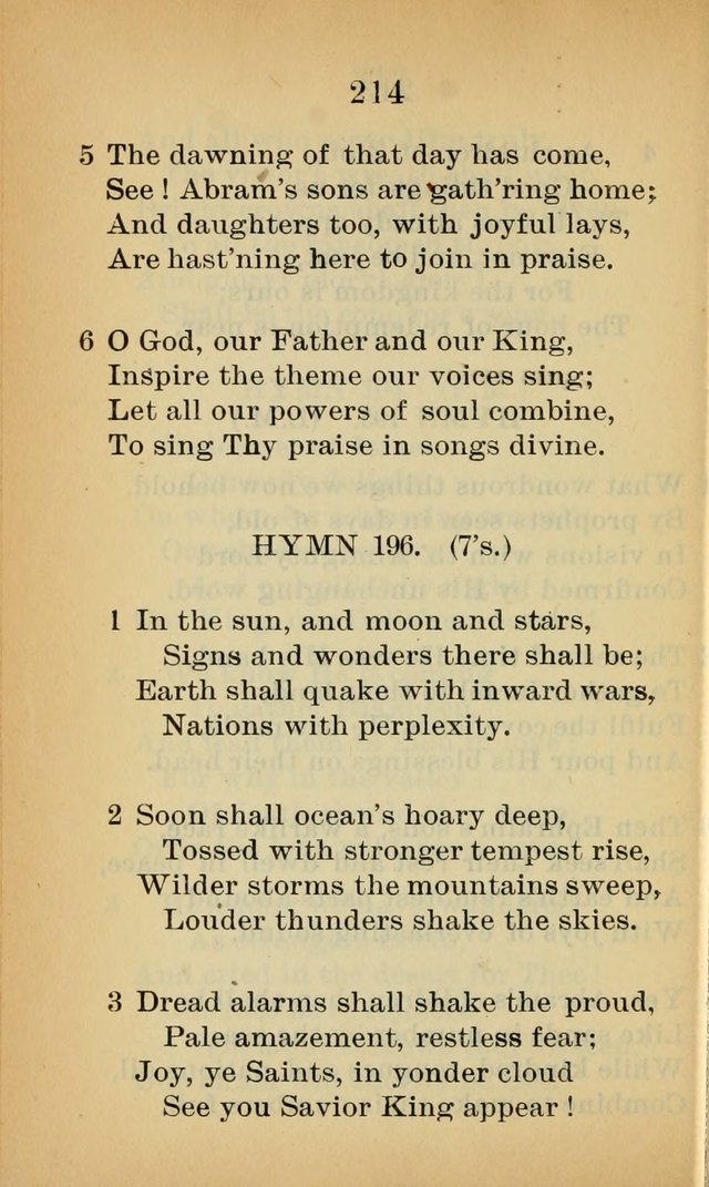 Sacred Hymns and Spiritual Songs for the Church of Jesus Christ of Latter-Day Saints (20th ed.) page 214